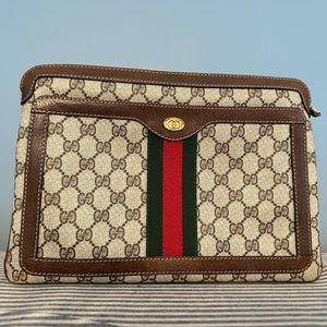 Vintage Gucci monogram shoulder bag